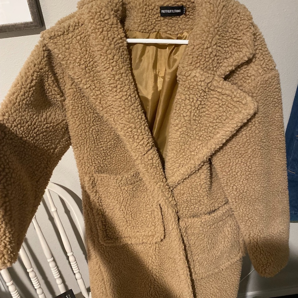 Fluffy Trench Coat